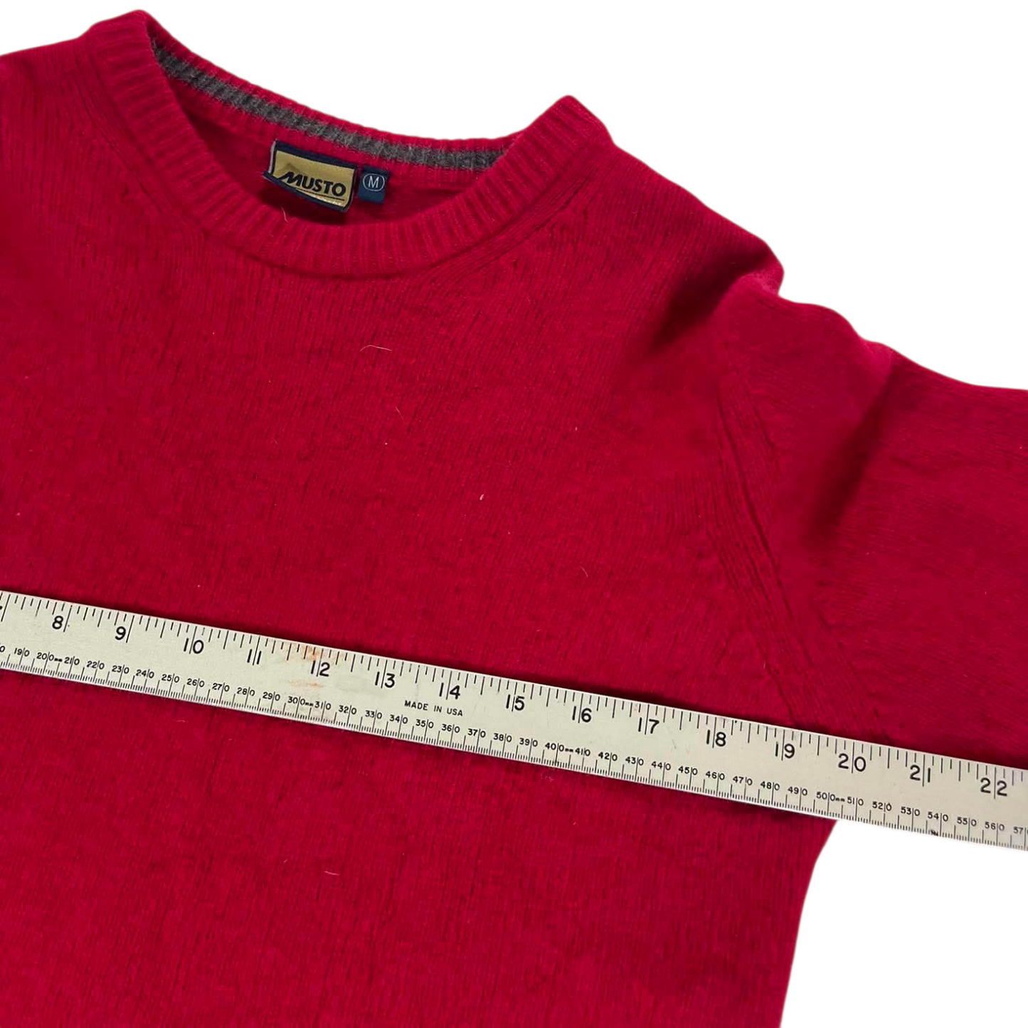 MUSTO RED SWEATER (M)