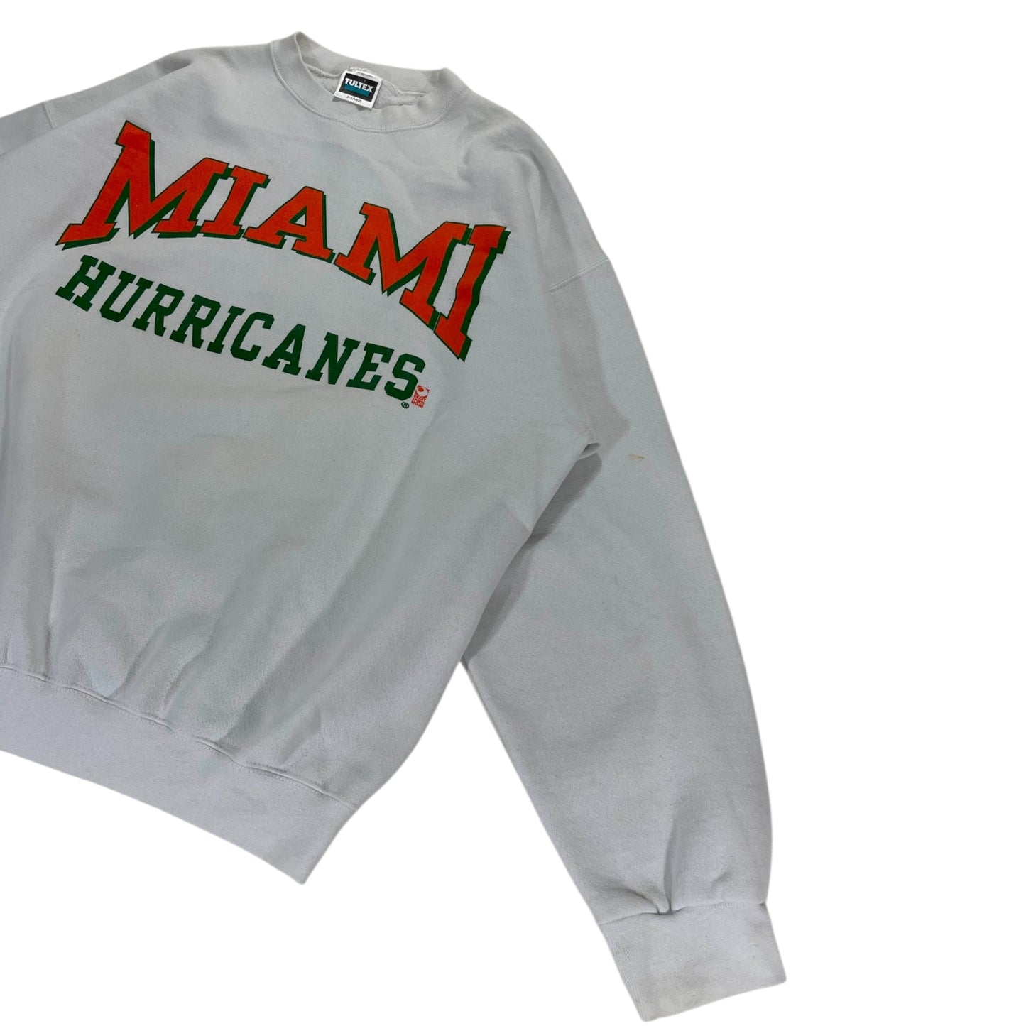 VINTAGE TULTEX MIAMI HURRICANES CREWNECK (XL)