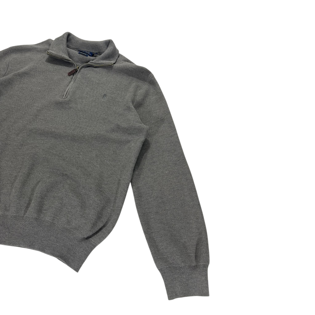 POLO RALPH LAUREN GRAY QUARTER ZIP (M - L)