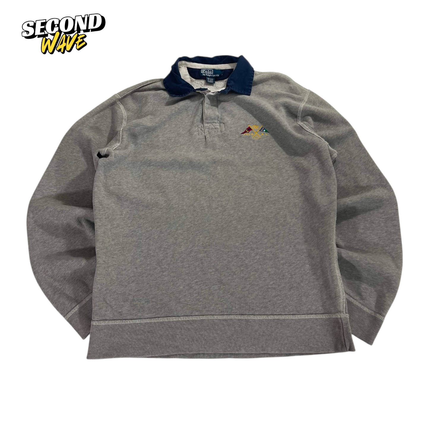 VINTAGE POLO RALPH LAUREN GRAY COTTON (XL)