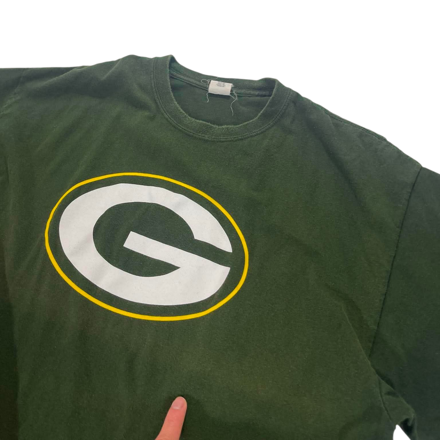 VINTAGE 100% COTTON GREEN BAY PACKERS COTTON T-SHIRT (XL)