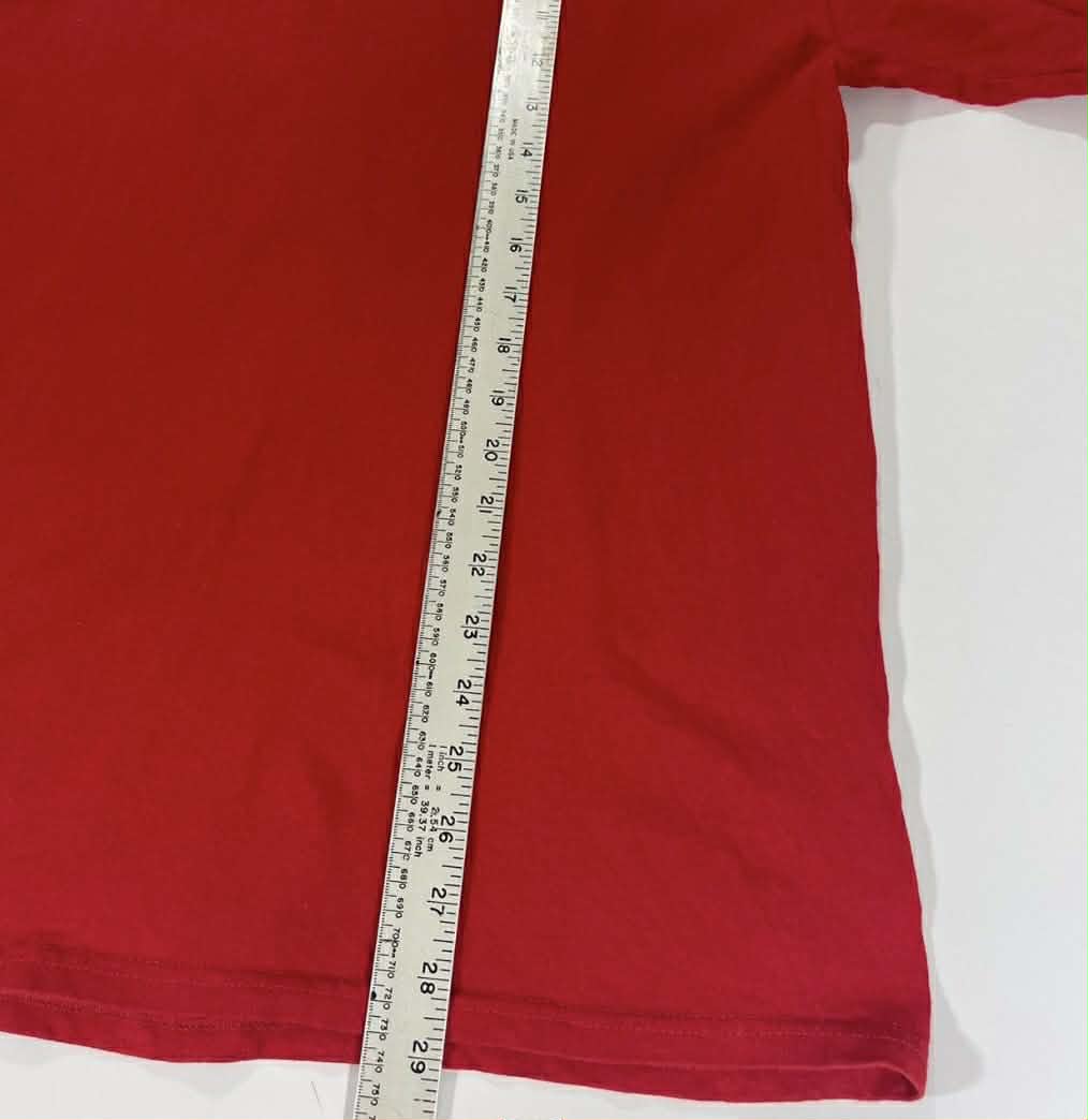 VINTAGE CHOO RED TEXAS RANGERS BASEBALL T-SHIRT (L-XL)