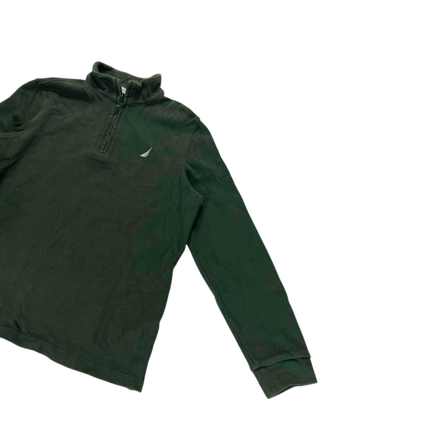 NAUTICA GREEN QUARTER ZIP (BEST FIT M)