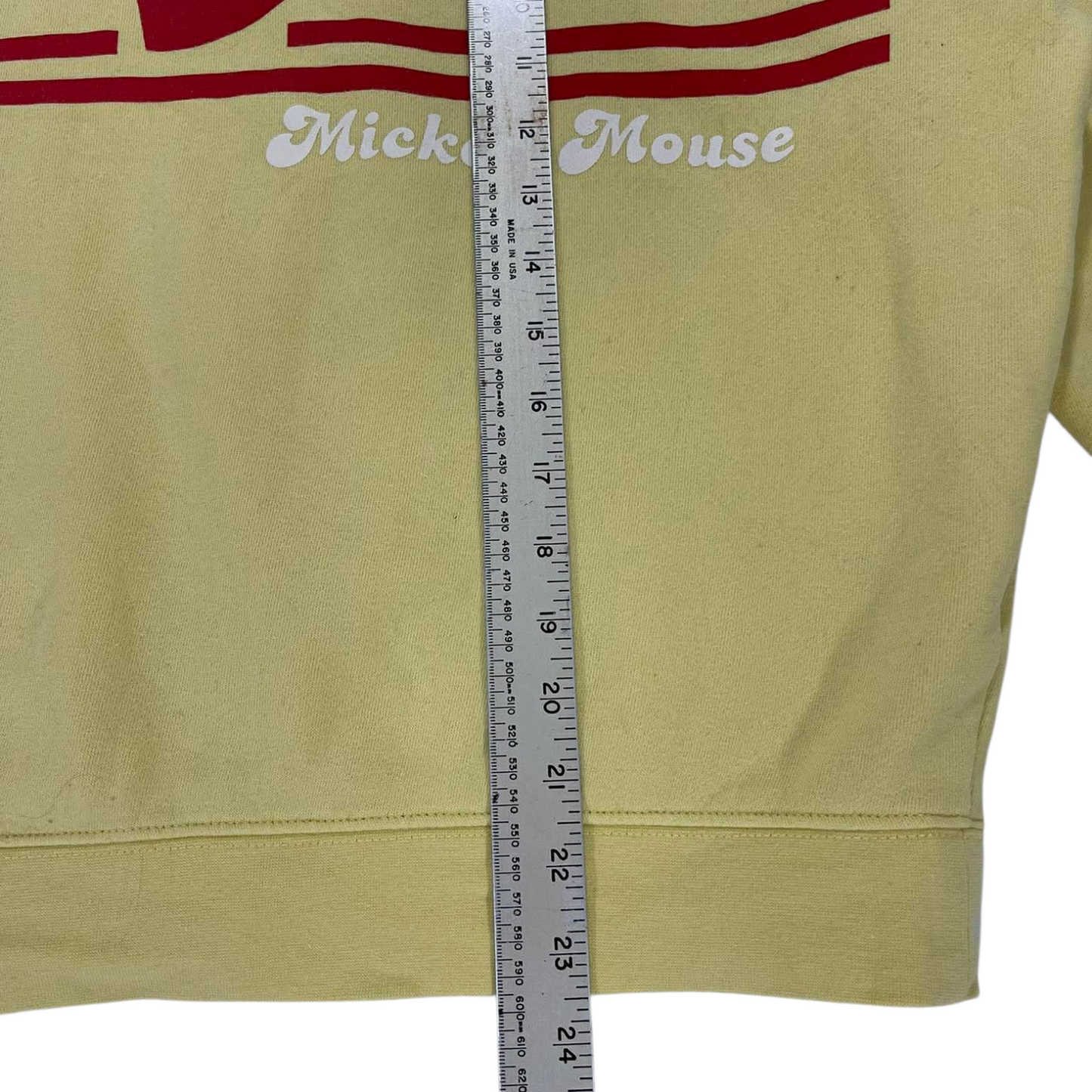 DISNEY MICKEY MOUSE YELLOW SWEATSHIRT (S)