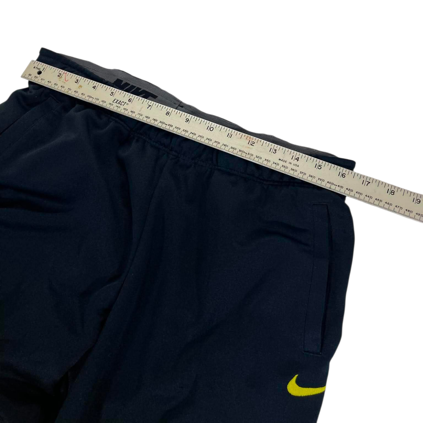 VINTAGE NEON HIT NIKE NAVY TRACK PANTS (L) '1