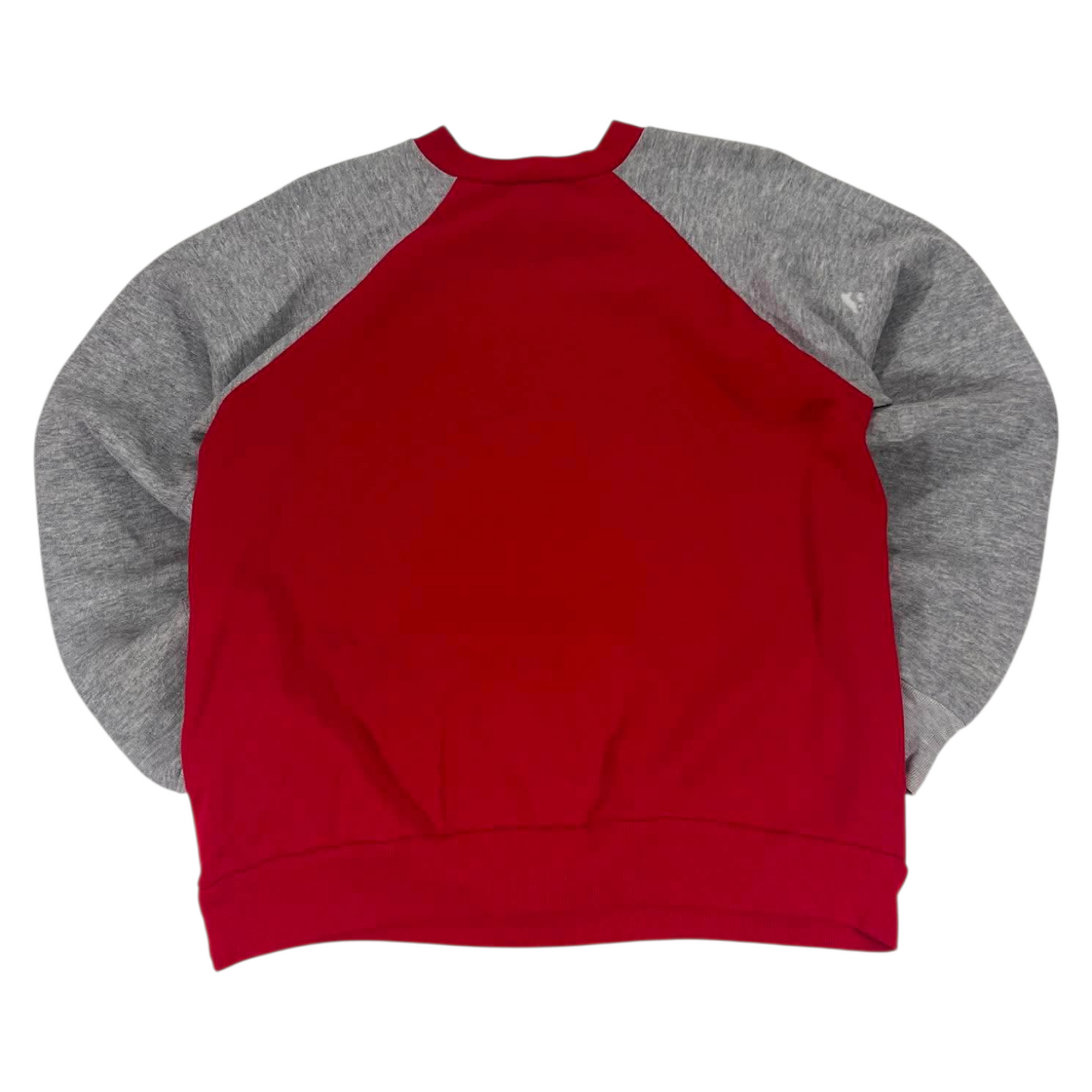 90S GUESS RED & GREY CREWNECK SWEATSHIRT (M)