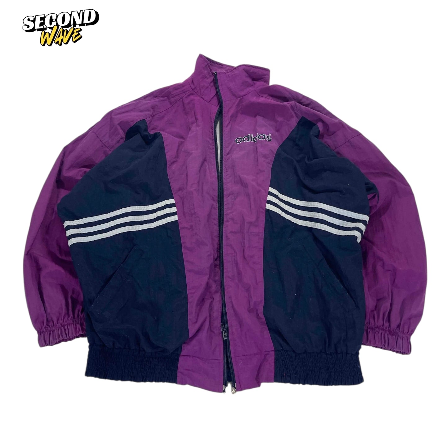 VINTAGE ADIDAS PURPLE WINDBREAKER (L)