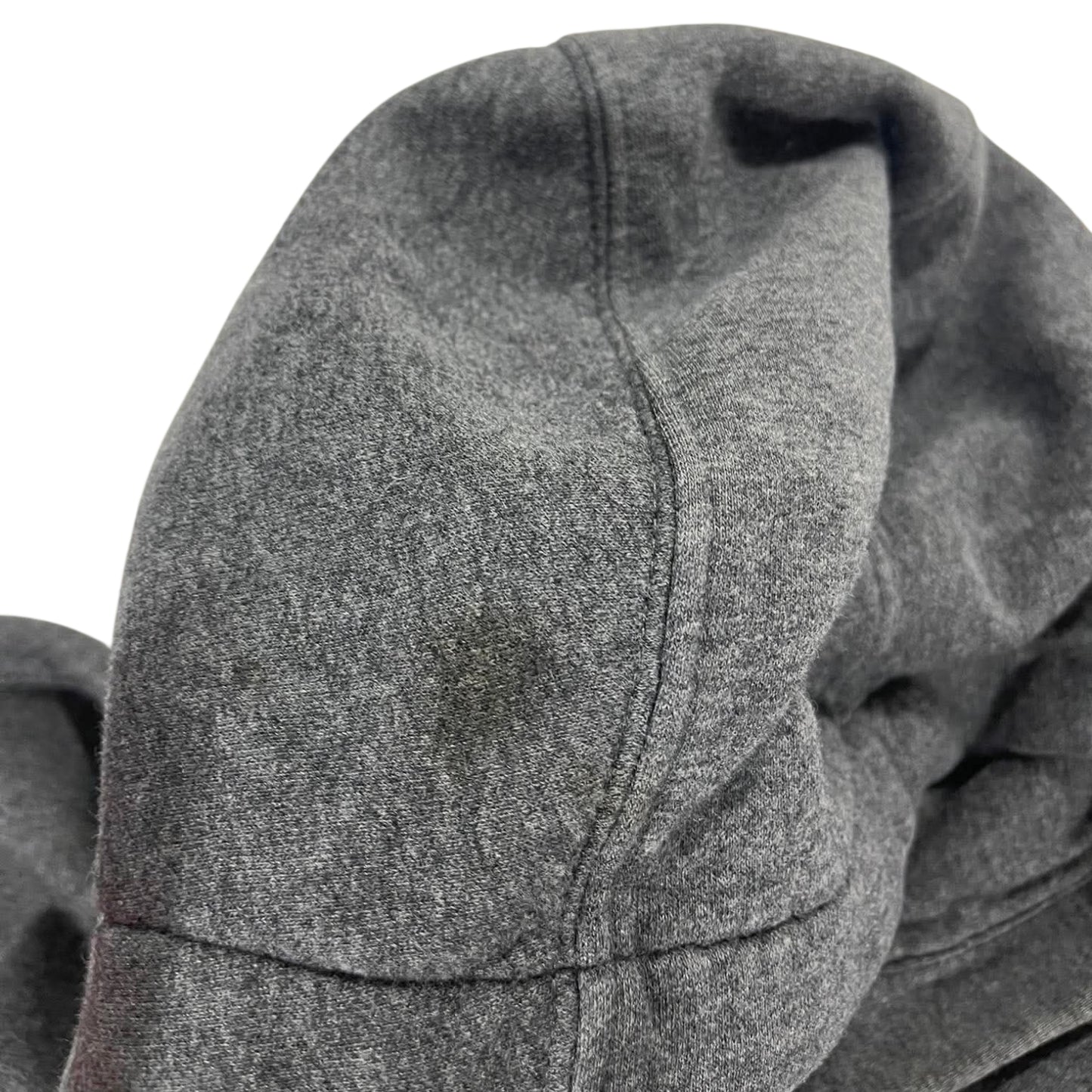 NIKE GREY HOODIE WITH EMBROIDERED LOGO (L)