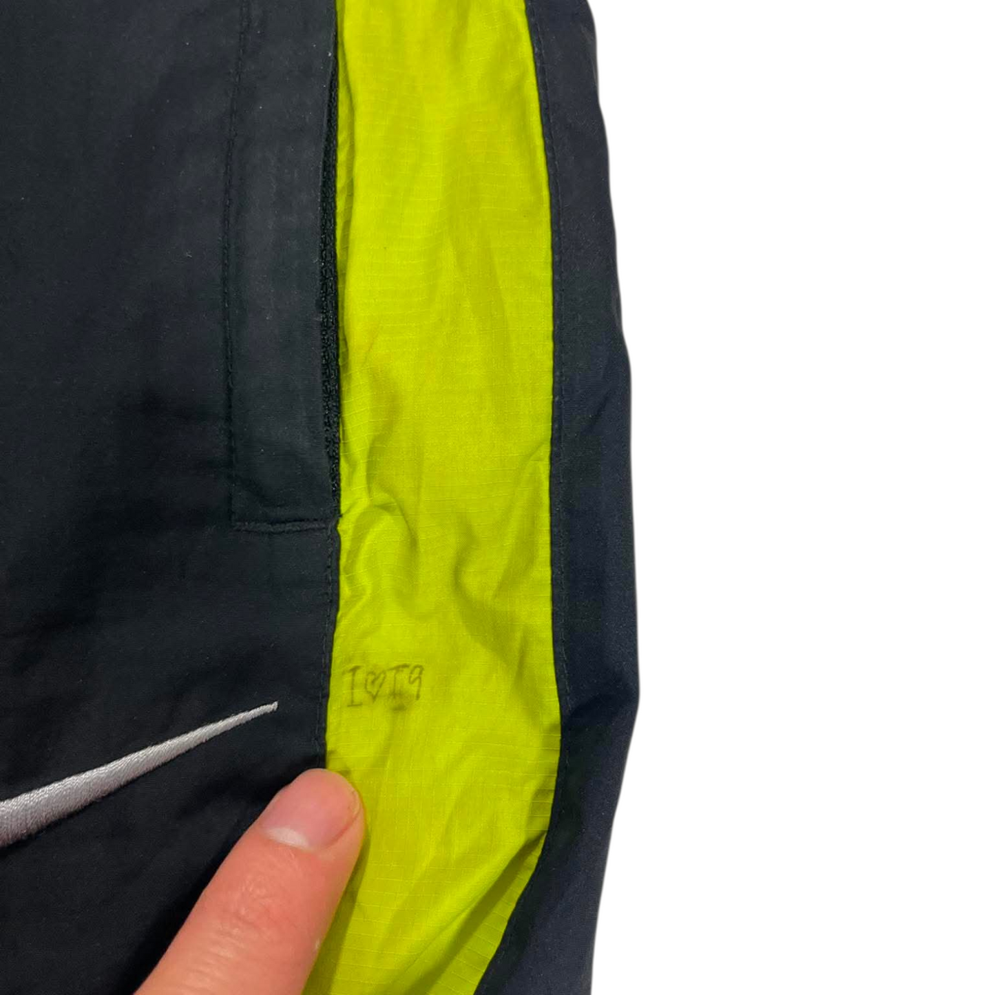 NIKE BLACK/NEON TRACK PANTS (L) ¹⁰