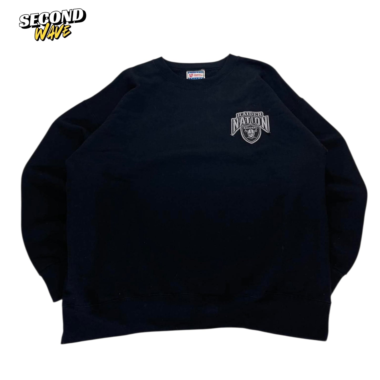 OAKLAND RAIDERS BLACK CREWNECK (L)