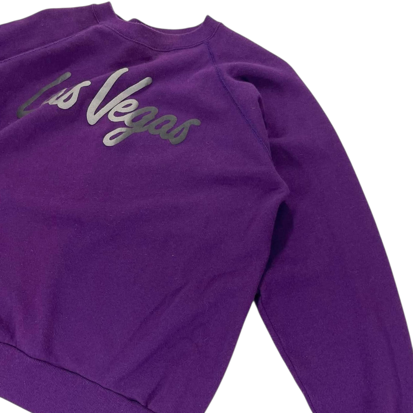 90S LAS VEGAS PURPLE CREWNECK SWEATSHIRT (L)