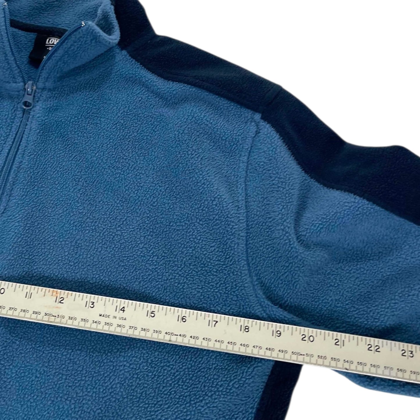 LOWES NAVY BLUE QUARTER ZIP FLEECE (M)