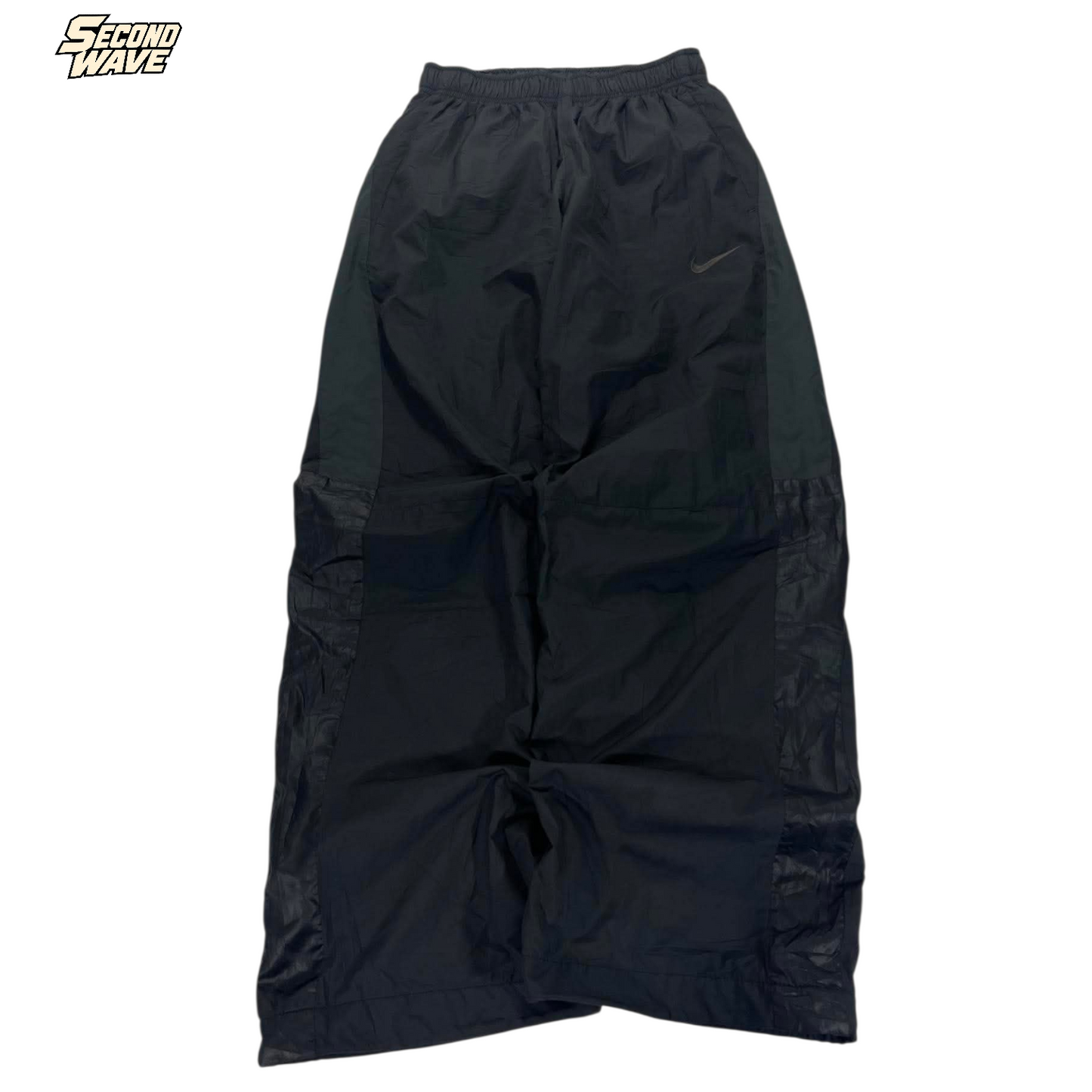 NIKE BLACK BAGGY TRACK PANTS ⁴ (S)