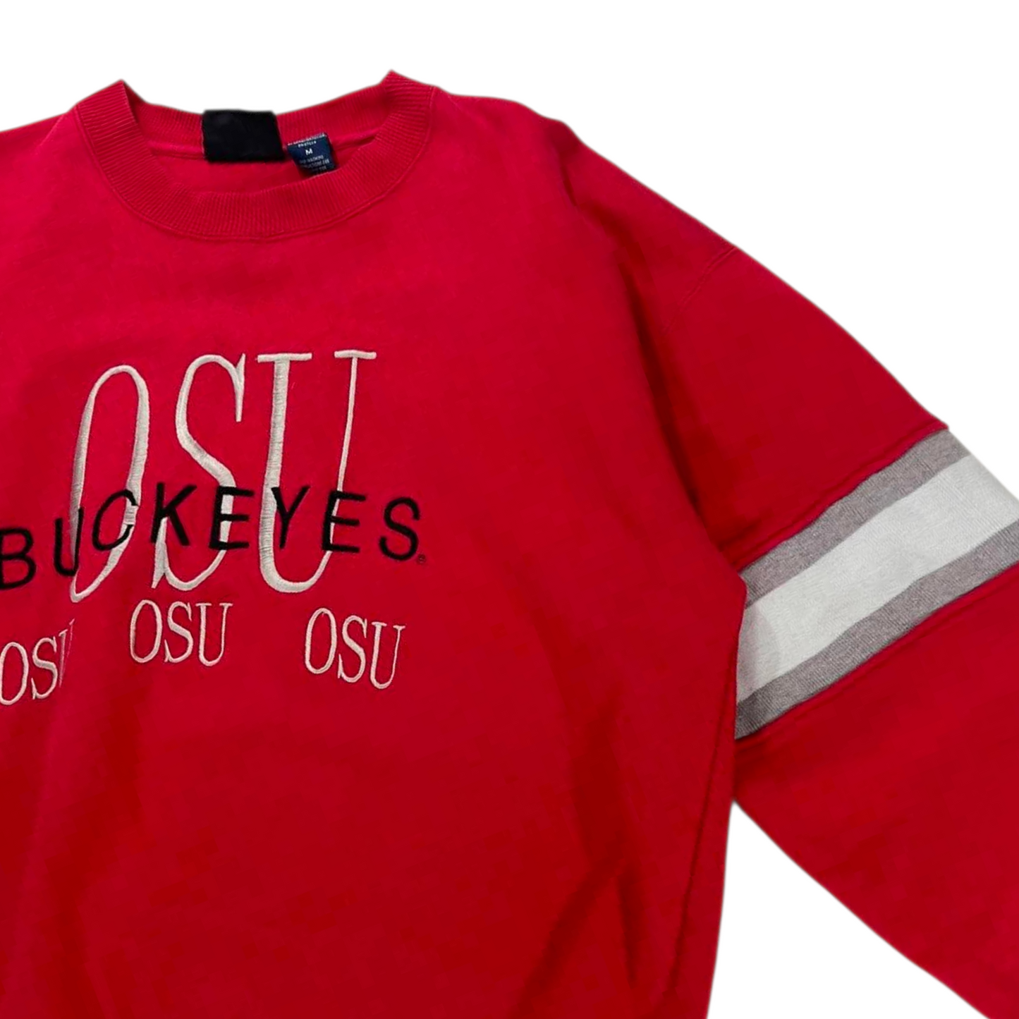 VINTAGE OHIO STATE BUCKEYES RED CREWNECK SWEATSHIRT (L)