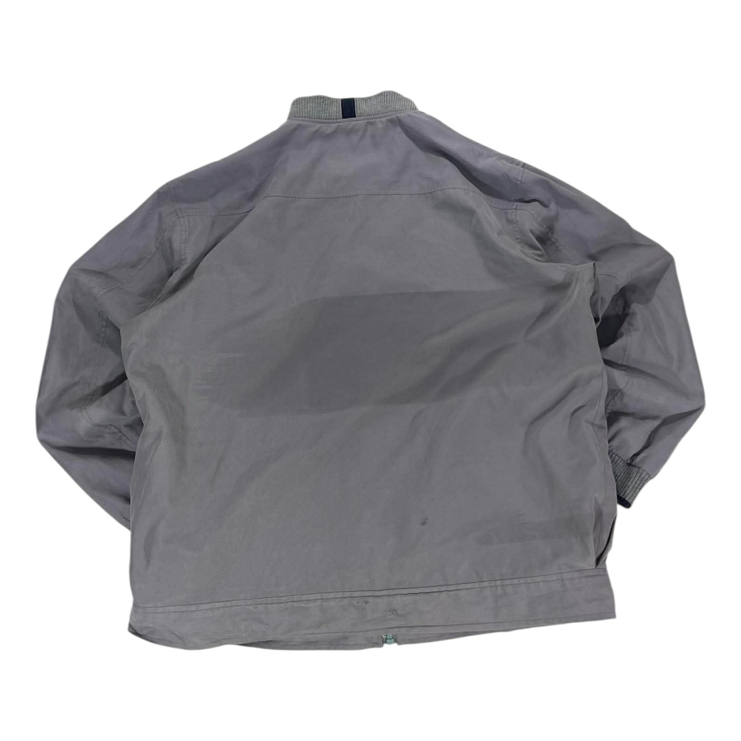 VINTAGE BREAKAWAY GREY WINDBREAKER JACKET (L)