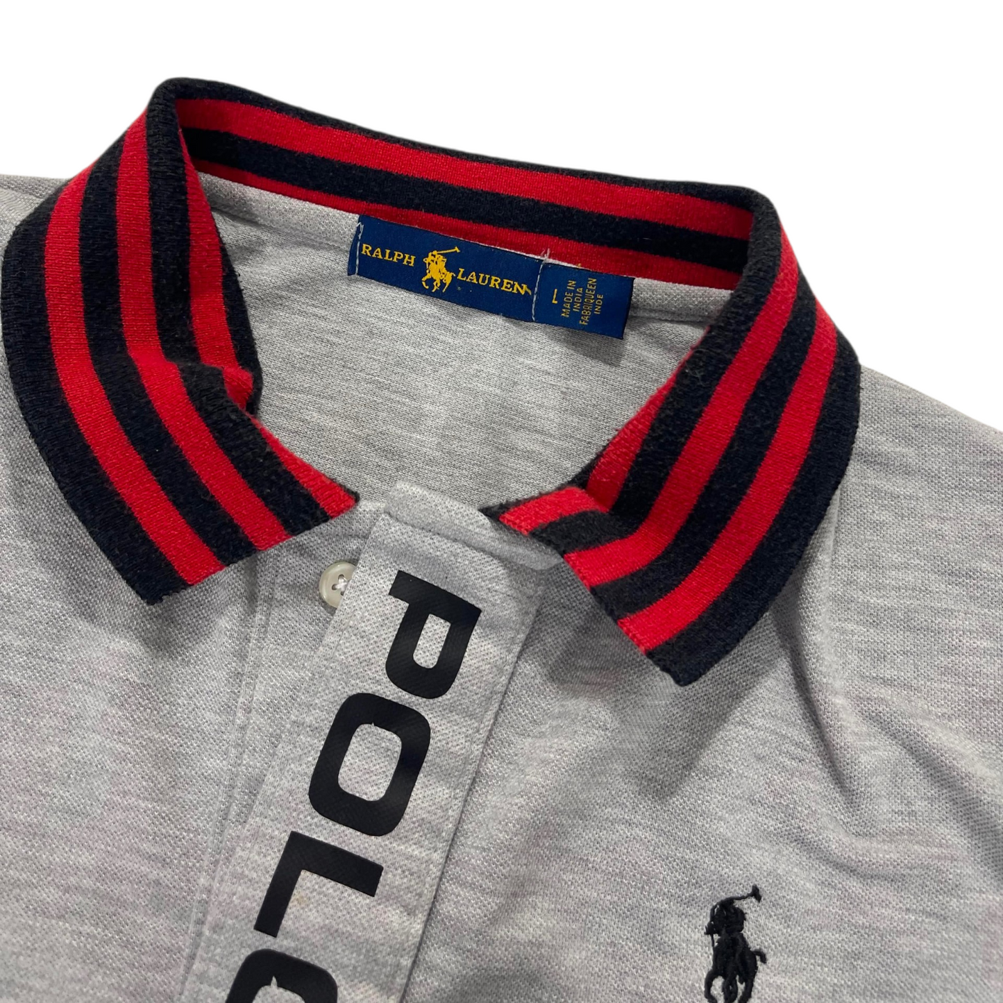 BL POLO RALPH LAUREN GRAY POLO SHIRT (M-L)