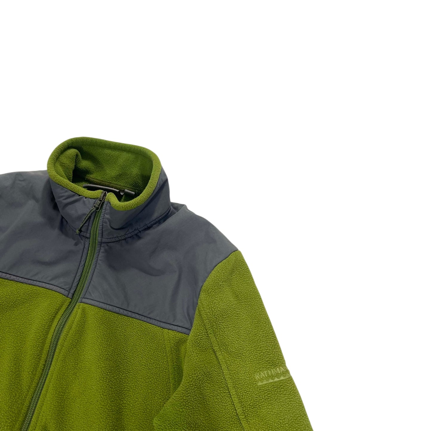 KATHMANDU GREEN & GRAY FLEECE JACKET (UK10)