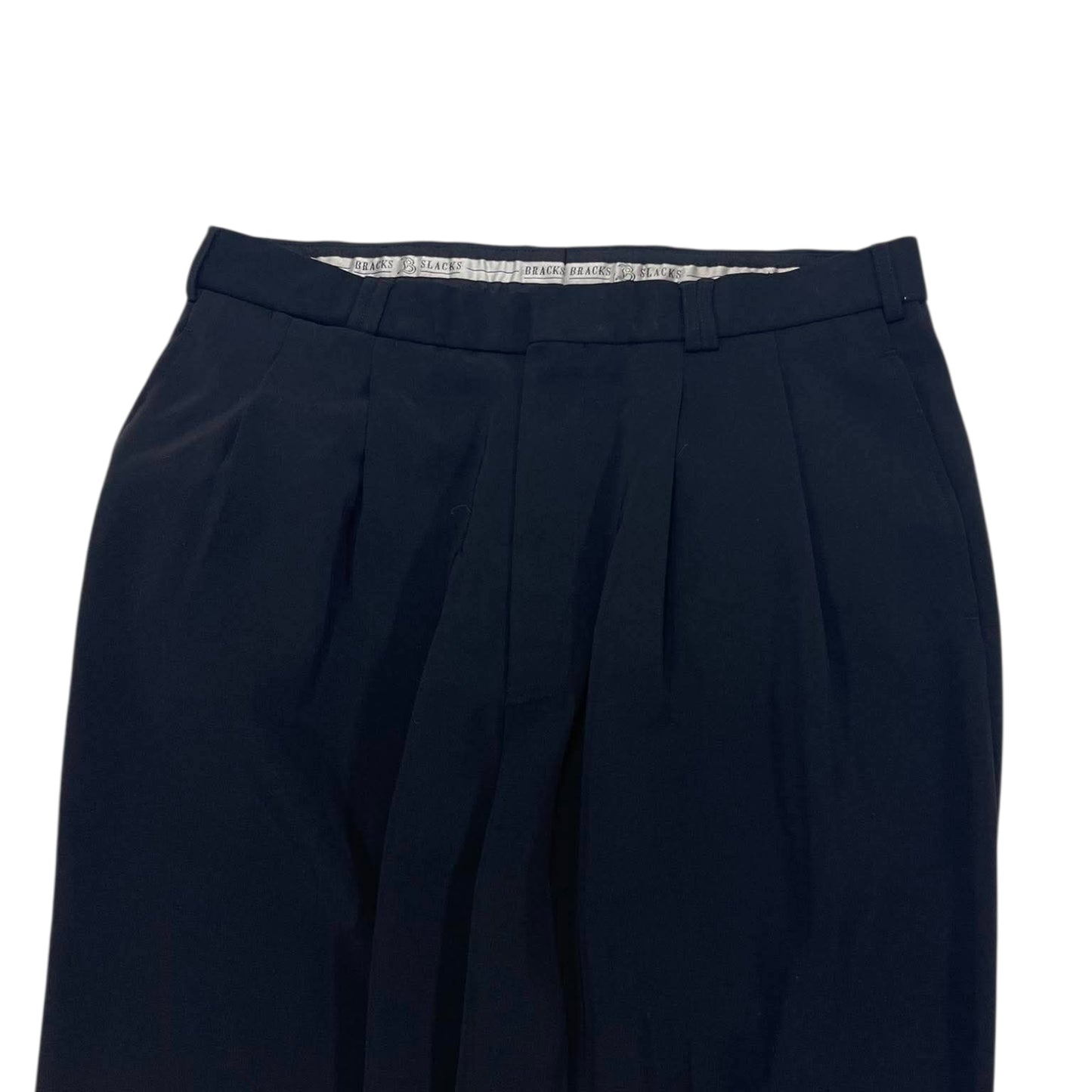 BRACKS BLACK WIDE LEG TROUSERS (34)