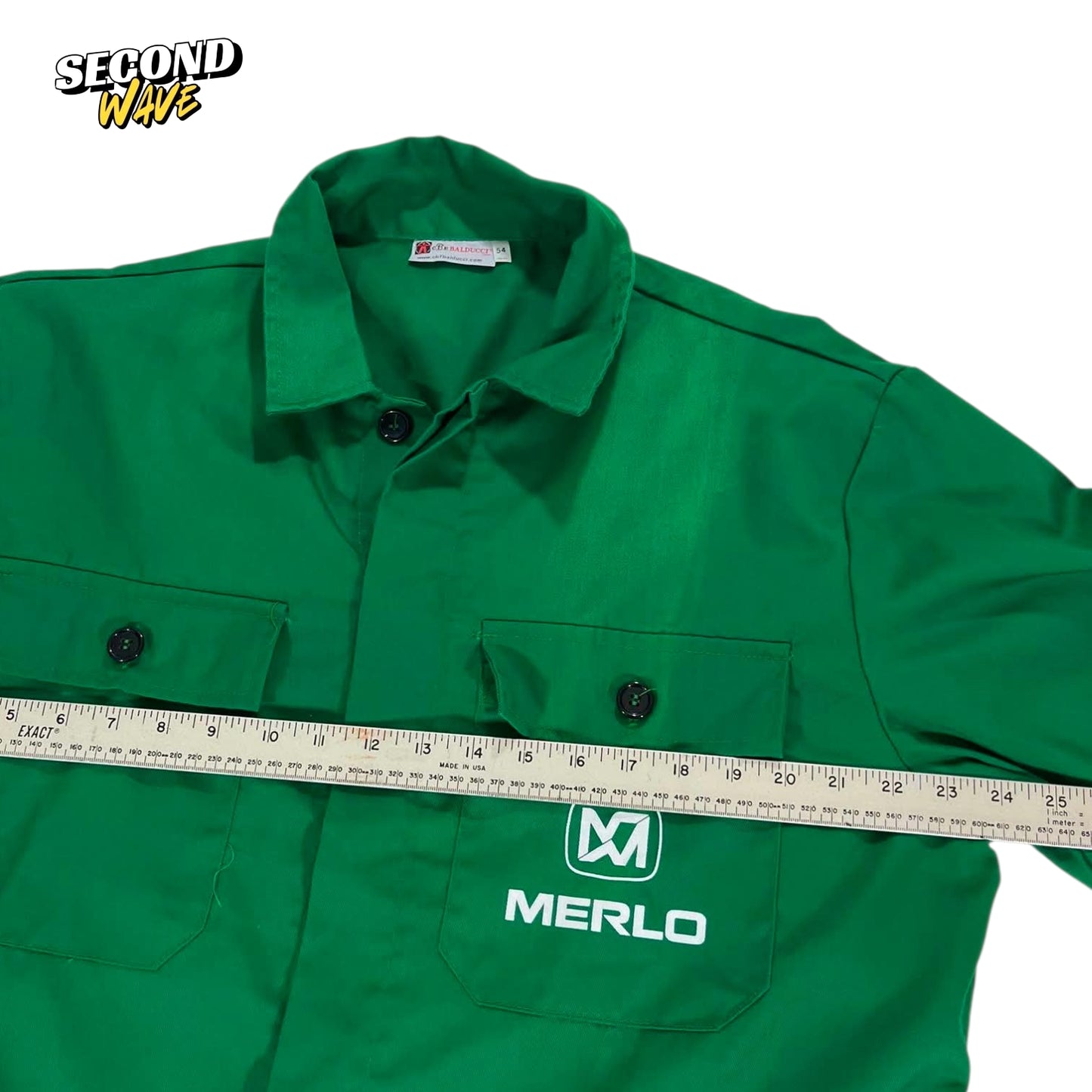 MERLO GREEN WORKWEAR LONG SLEEVE SHIRT (L)