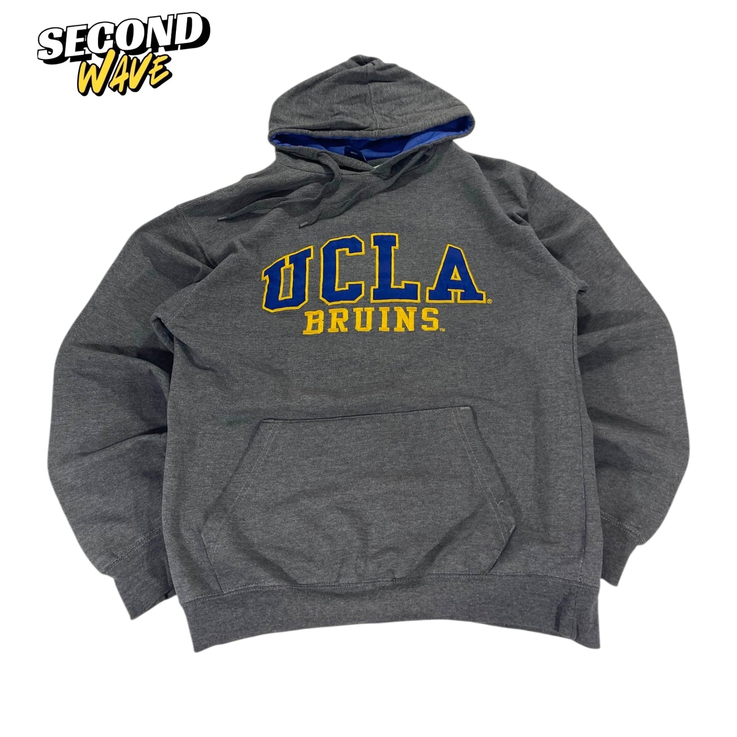 Y2K UCLA BRUINS GRAY HOODIE (M)