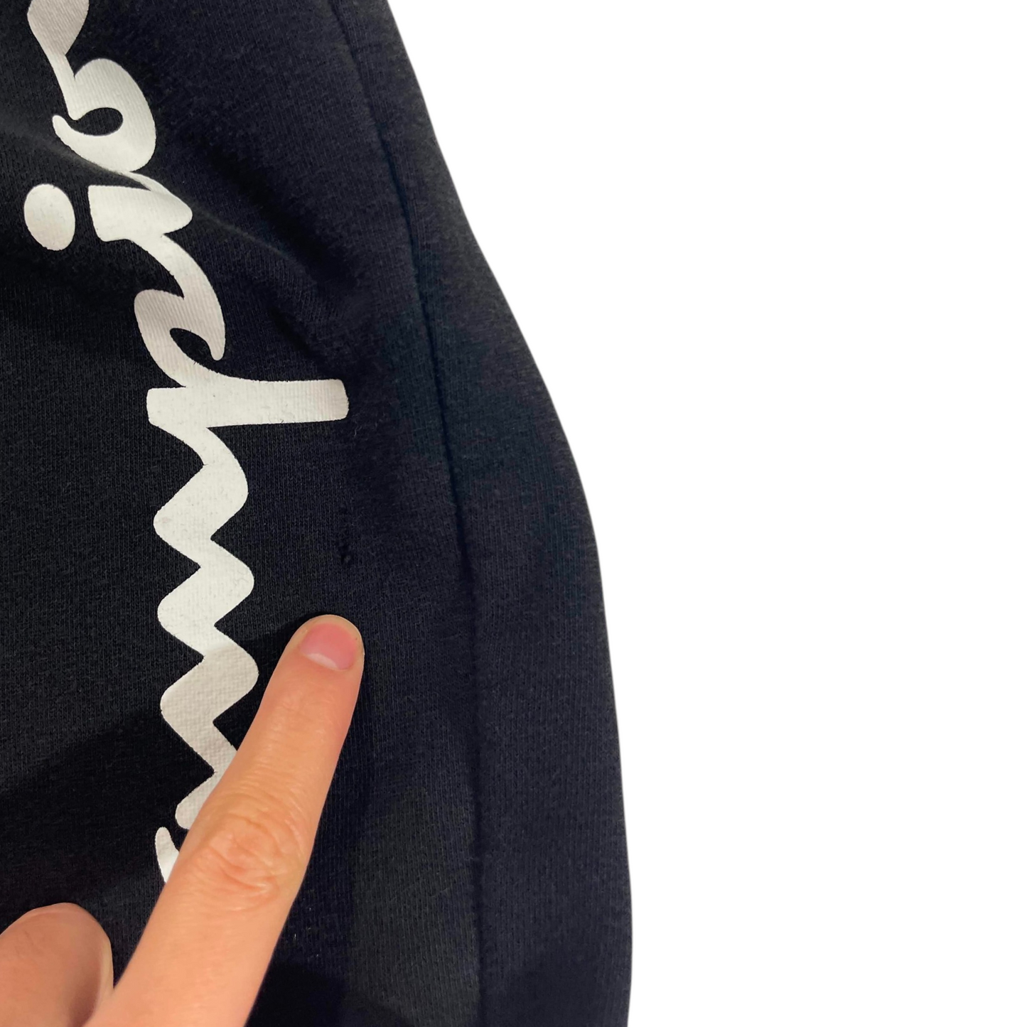 CHAMPION BLACK SWEATPANTS (L)