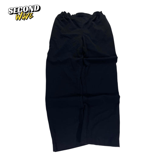 CLASSIQUE BLACK WIDE LEG TROUSERS (UK16)