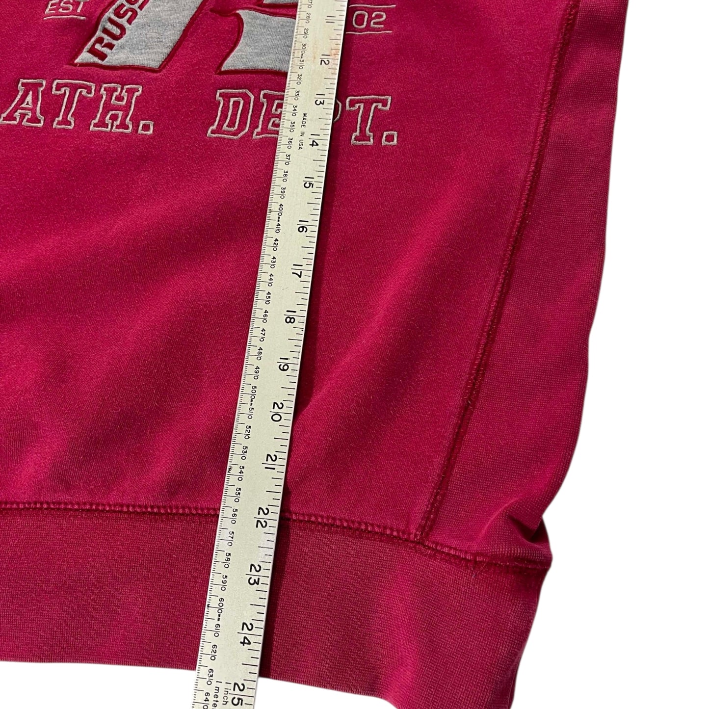 VINTAGE RUSSELL ATHLETIC BURGUNDY CREWNECK (S)