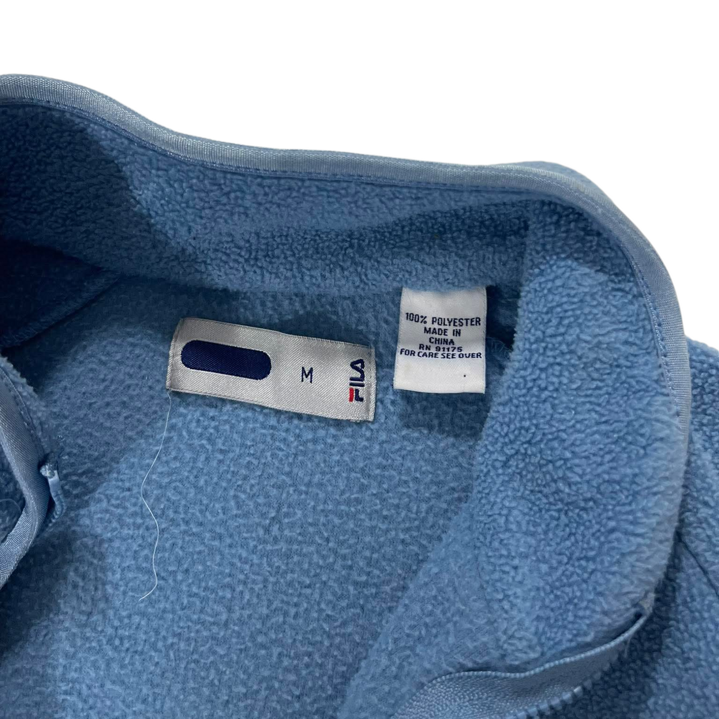 VINTAGE FILA QUARTER ZIP FLEECE (M)