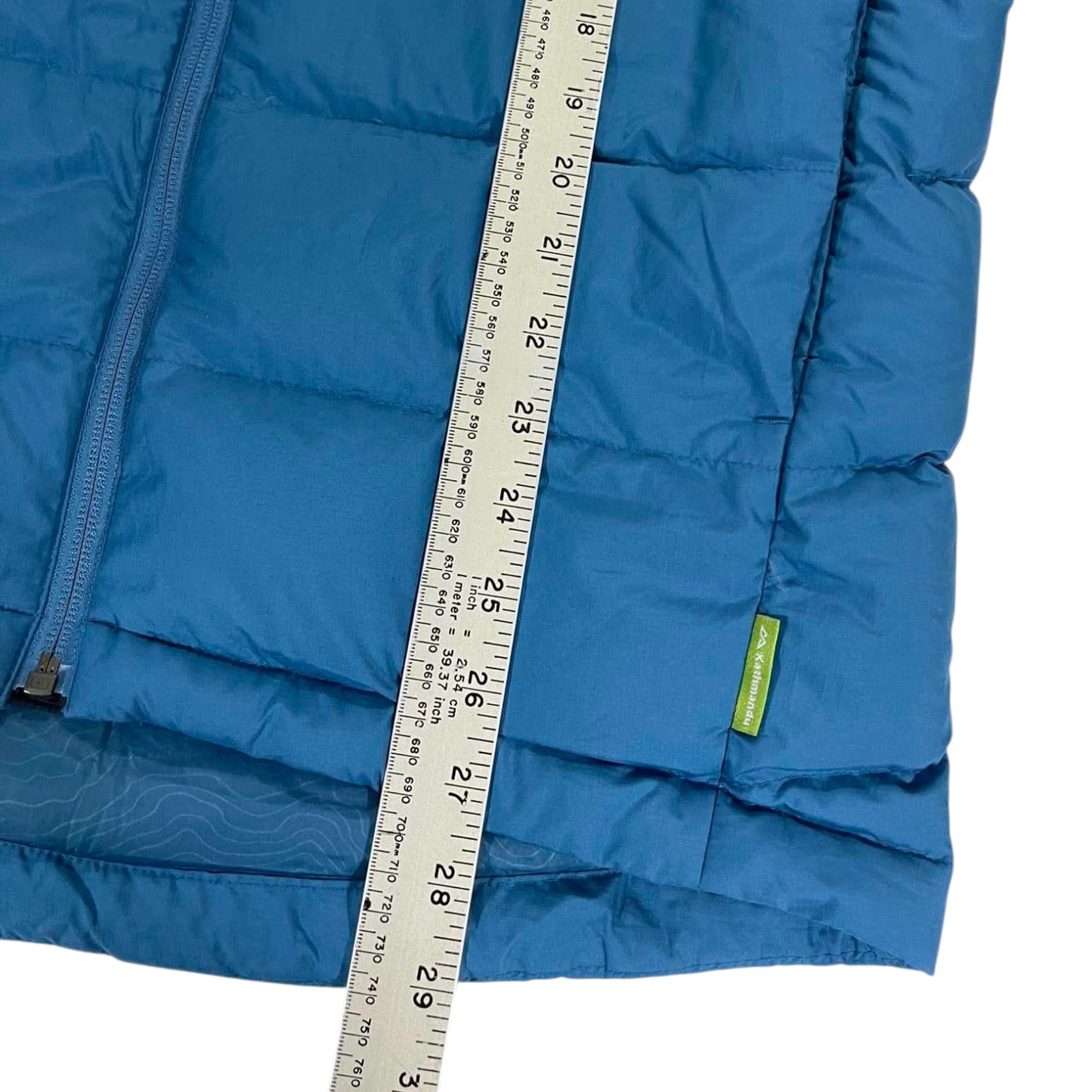 KATHMANDU BLUE PUFFER JACKET WITH HOOD (M)