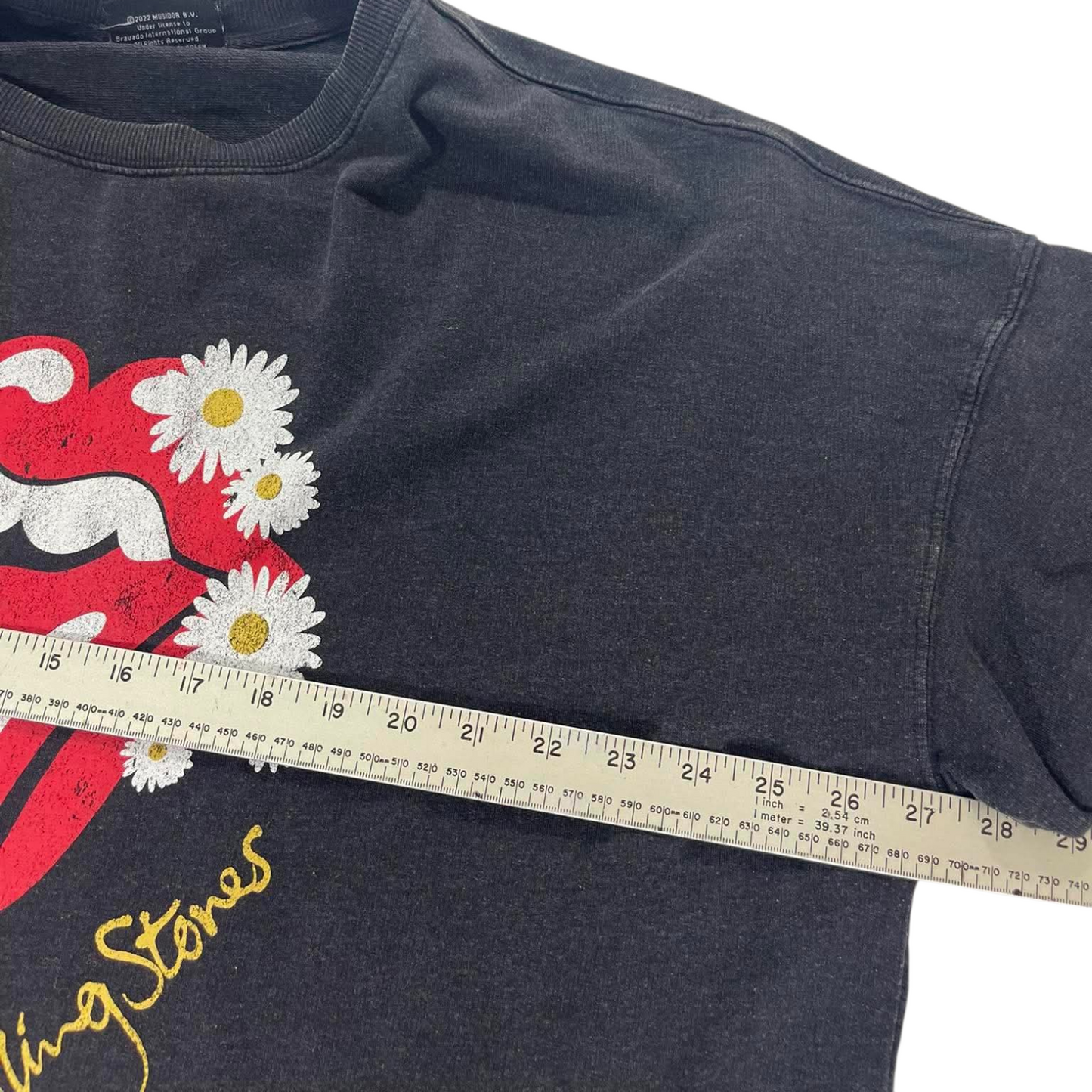 ROLLING STONES NAVY CREWNECK SWEATSHIRT (M-L)