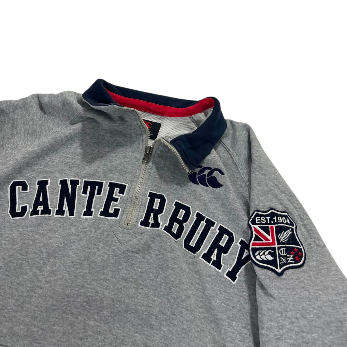 VINTAGE CANTERBURY RUGBY QUARTER ZIP (BEST FIT L)