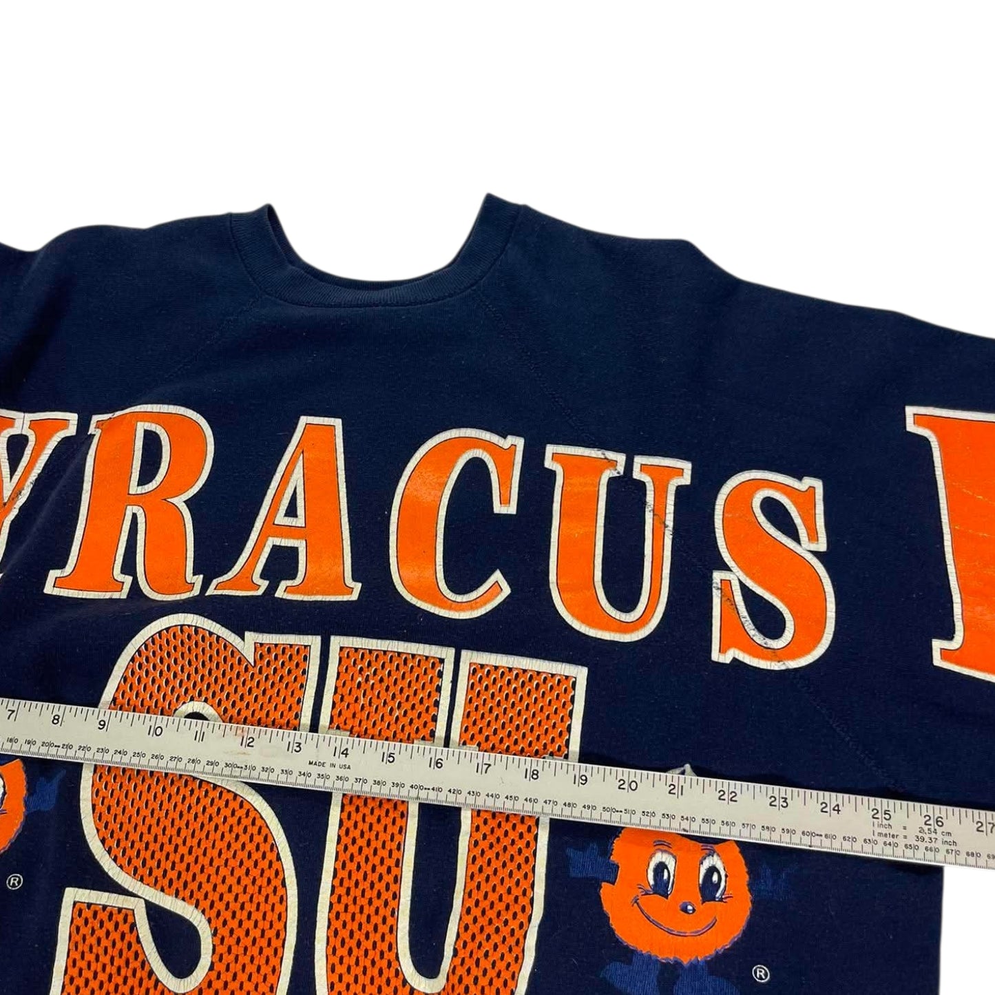 VINTAGE SYRACUSE UNIVERSITY NAVY CREWNECK (XL)