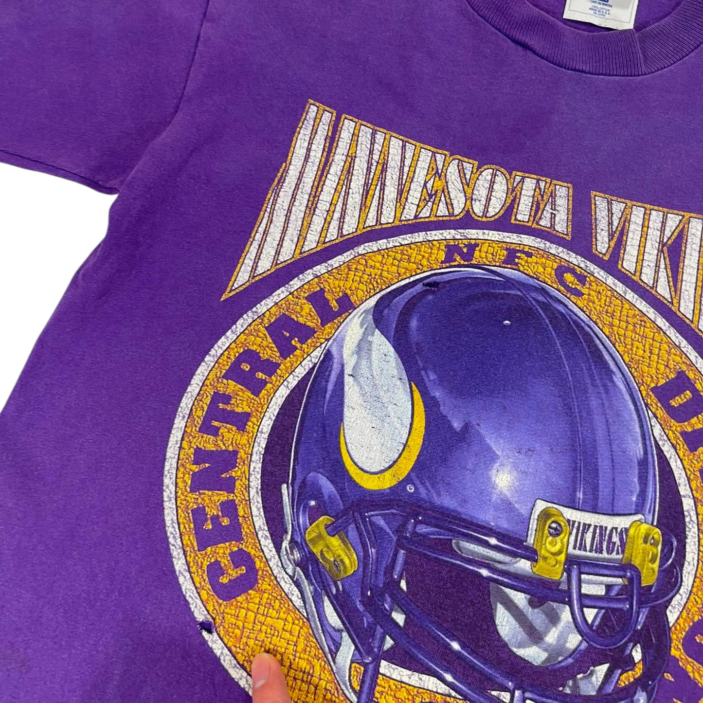 90S MINNESOTA VIKINGS PURPLE NFL TEE (S)