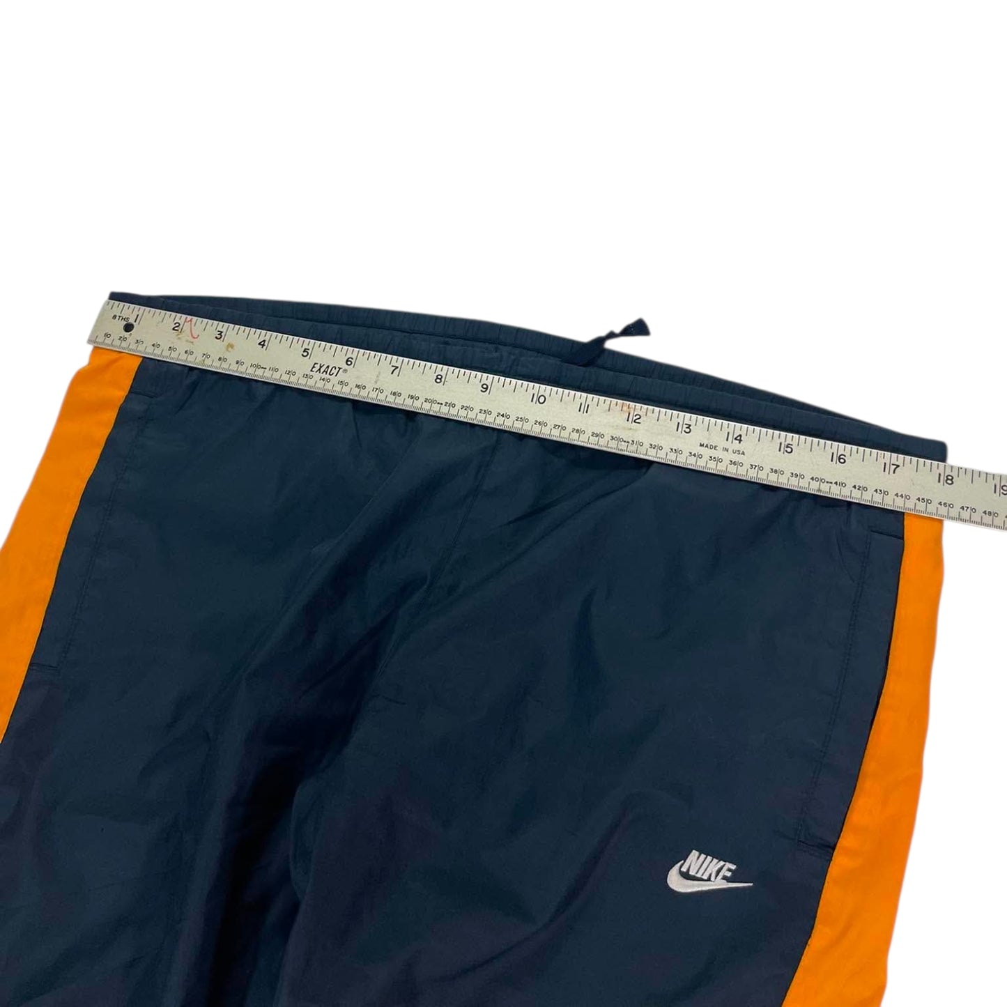 VINTAGE NIKE WIDE LEG TRACK PANTS (L)