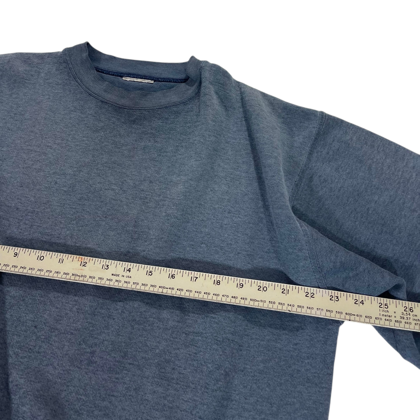 90S BLANK FADED BLUE CREWNECK (M)