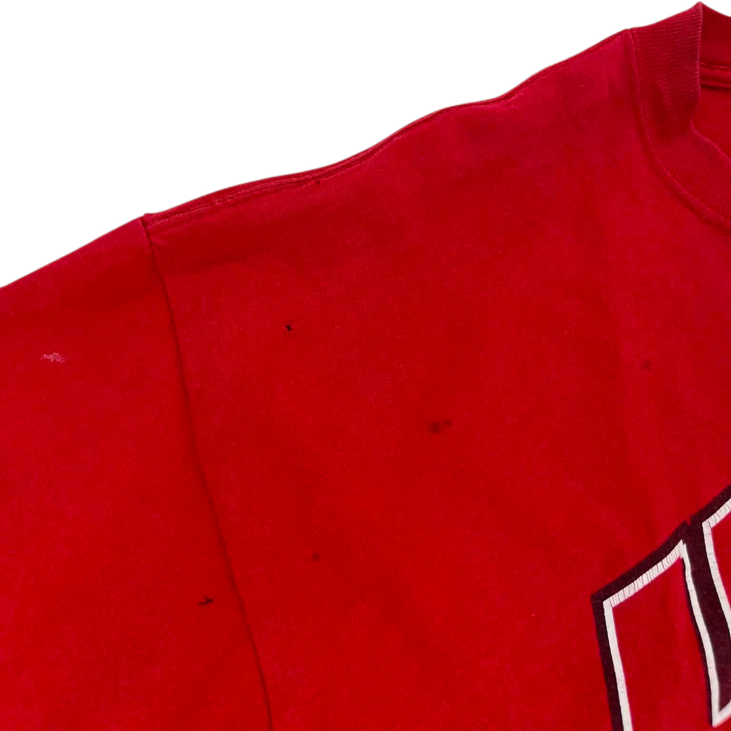 VINTAGE RED UTAH UTES COLLEGE TEE (L-XL)