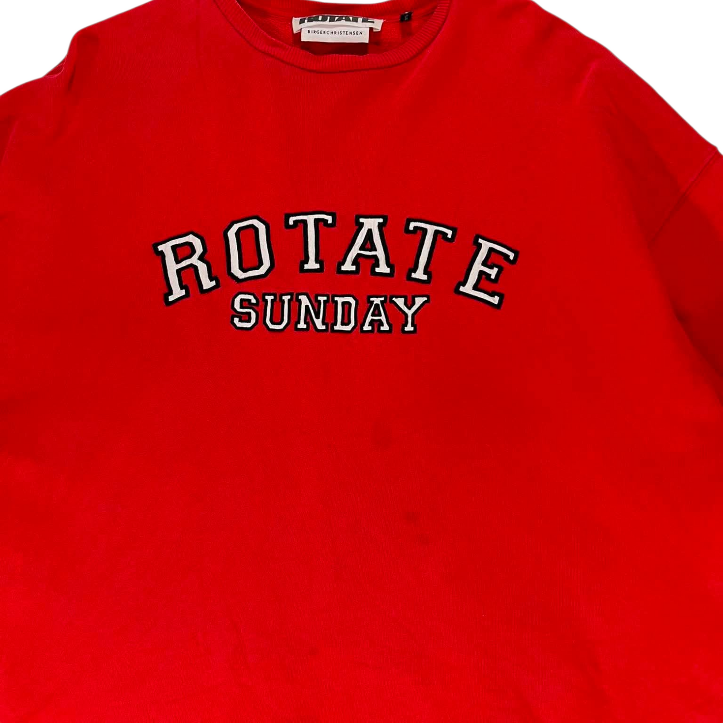 ROTARY RED SWEATSHIRT WITH EMBROIDERED LOGO (L)