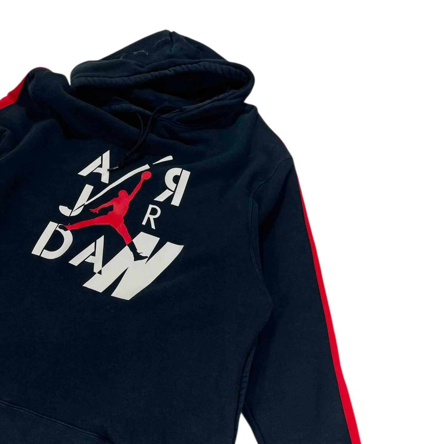VINTAGE JORDAN BLACK AND RED HOODIE (XL)
