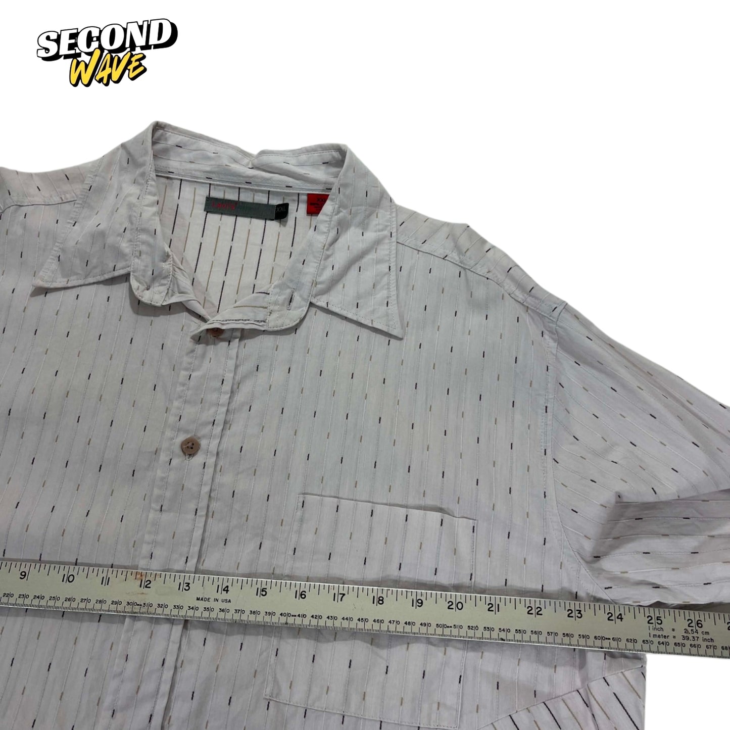 VINTAGE LEVI'S WHITE BUTTON UP SHIRT (XXL)
