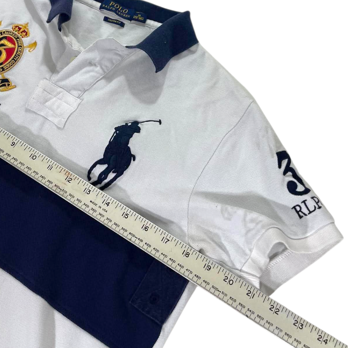 RALPH LAUREN WHITE POLO SHIRT (M)