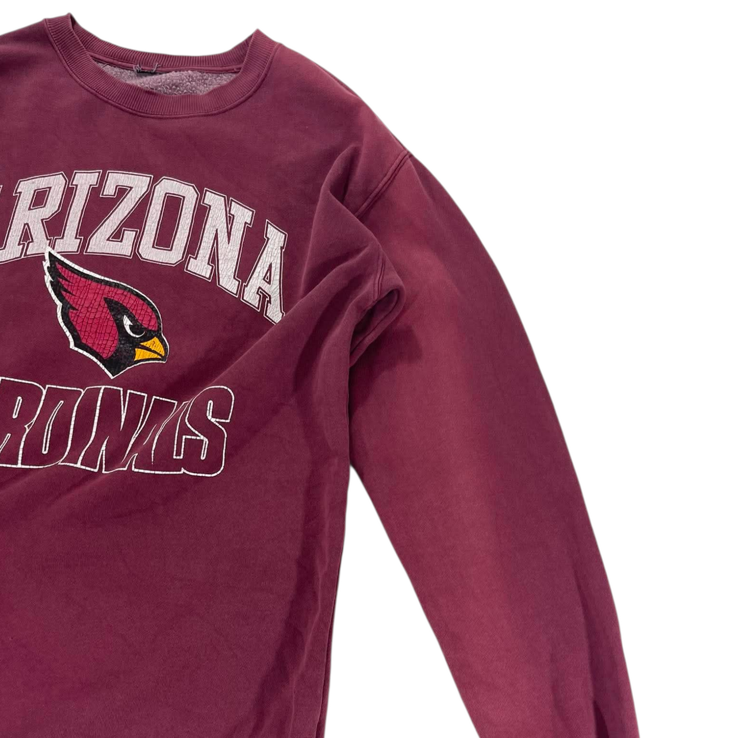 ARIZONA CARDINALS BURGUNDY CREWNECK SWEATSHIRT (M)