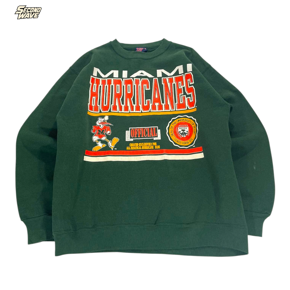 VINTAGE MIAMI HURRICANES CREWNECK (L)
