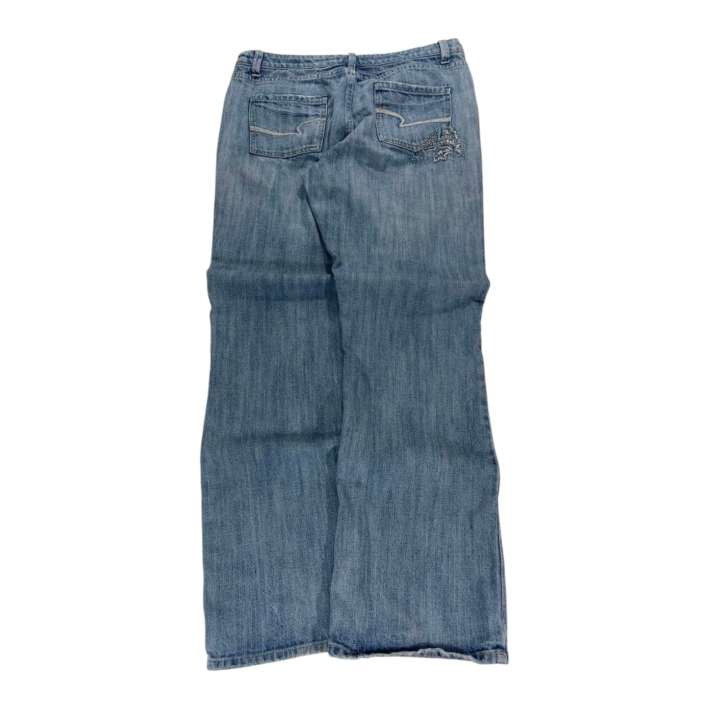 Y2K EMBROIDERED CHD LOW RISE BOOTCUT JEANS (34)