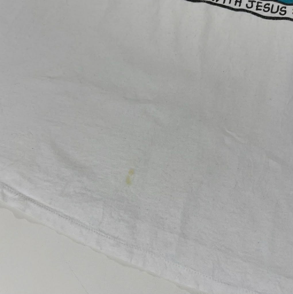 90S SINGLE STITCHED JESUS GRAPHIC WHITE T-SHIRT (L-XL)
