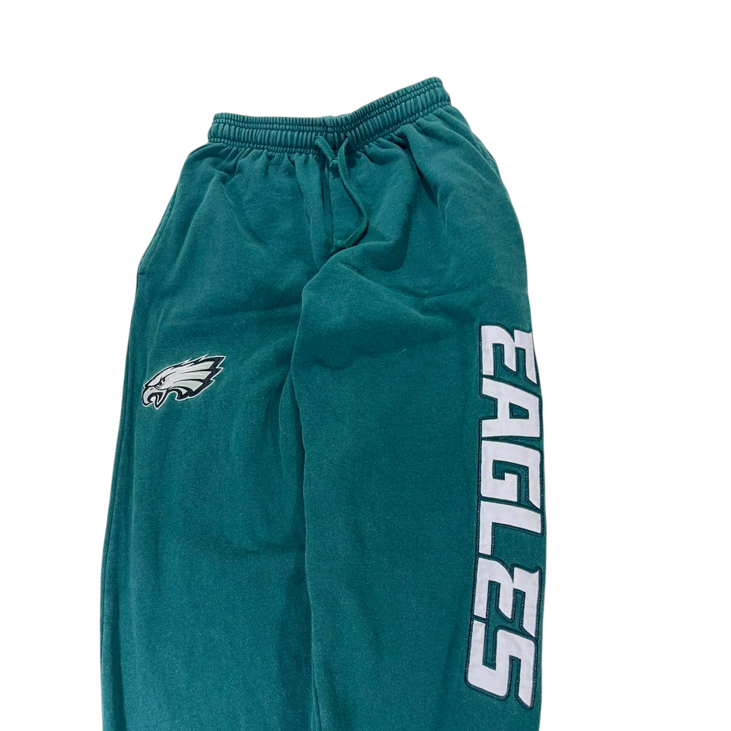 NFL PHILADELPHIA EAGLES EMBROIDERED GREEN SWEATPANTS (S)