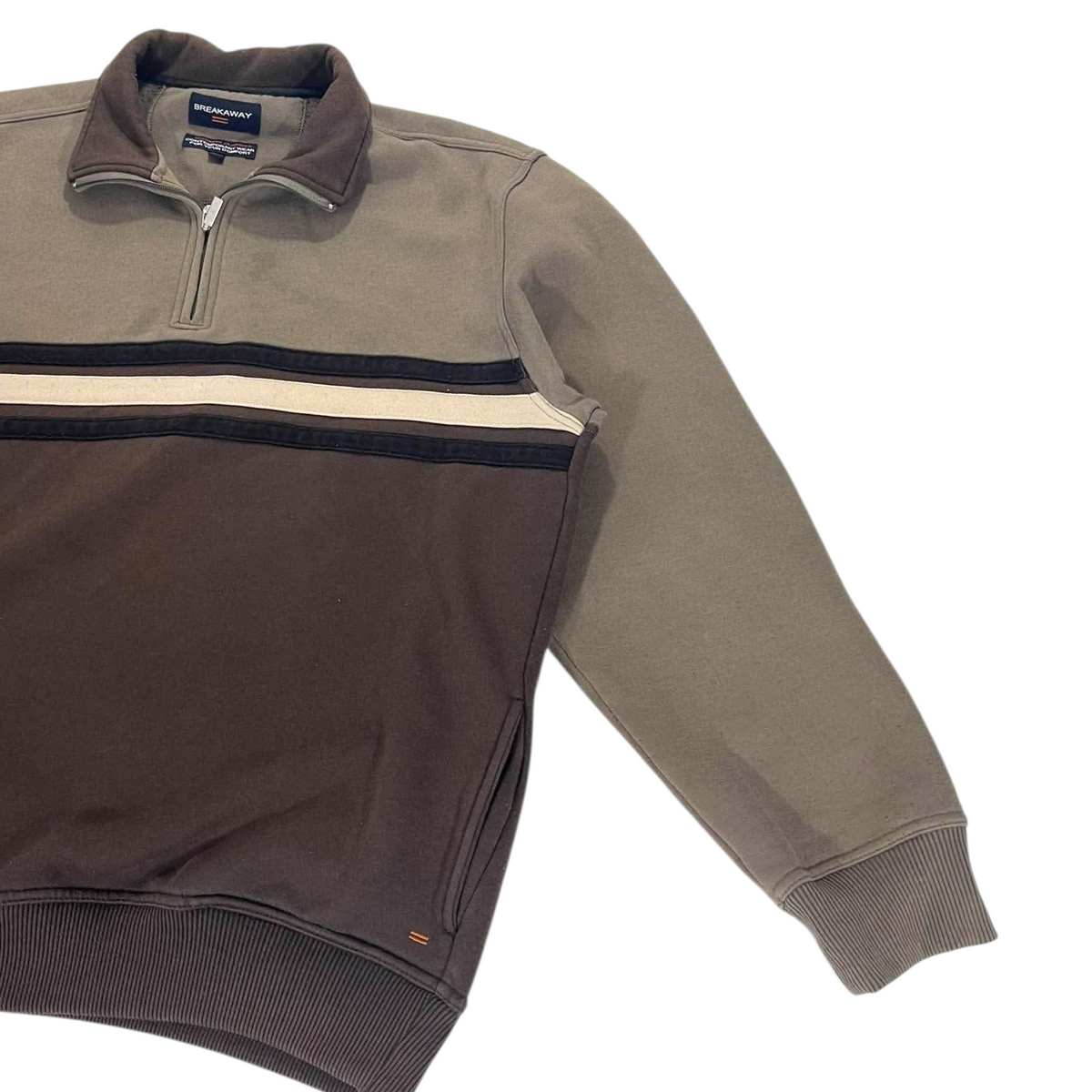 BREAKAWAY BROWN QUARTER ZIP (L)