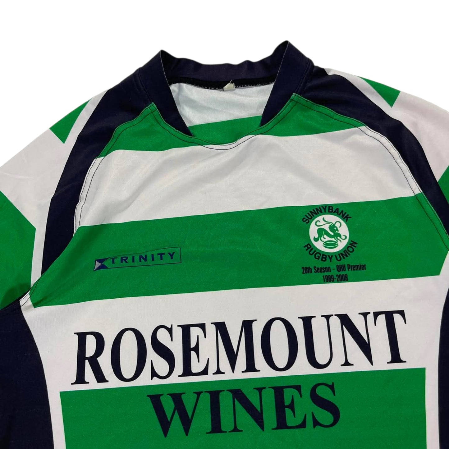 SUNNYBANK RUGBY UNION GREEN & WHITE JERSEY (M)