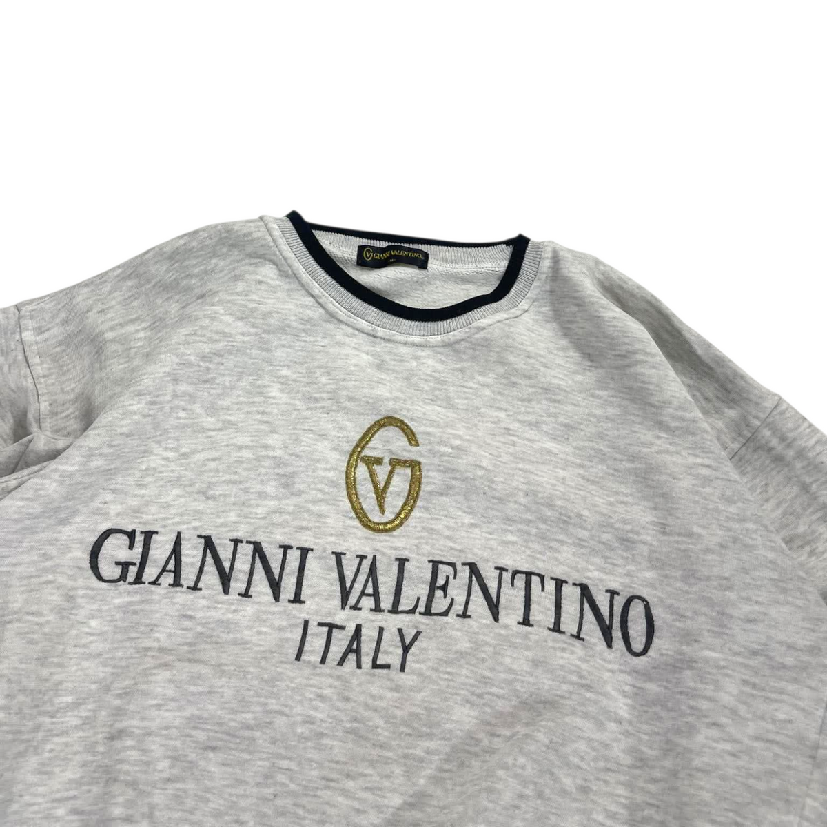 GIANNI VALENTINO GRAY CREWNECK (BEST FIT SMALL)