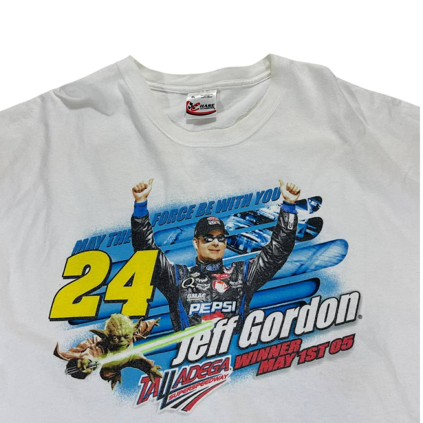 JEFF GORDON NASCAR WHITE TEE (XL)