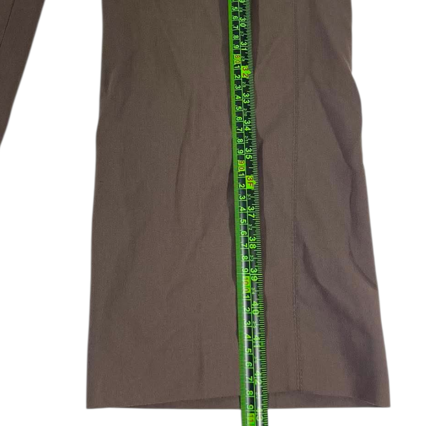 ZARA BROWN WIDE LEG TROUSERS (L)